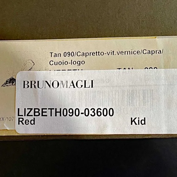 NWT Bruno Magli - Red Lizbeth Shoes - Sz 41, US 10 - Picture 9 of 9